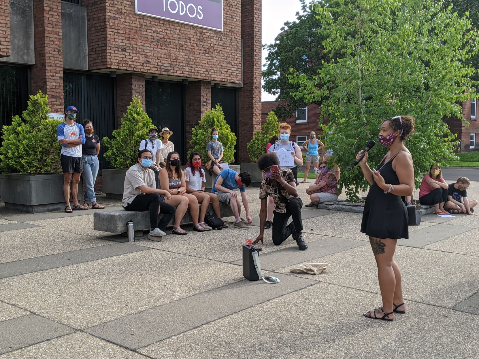 Rally for the Library Kat Sletten
